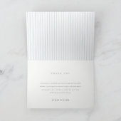 Niedlicher Rust unsere kleine Champ Baseball Babyd Dankeskarte (Innenseite)