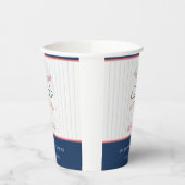 Niedlicher Rust unsere kleine Champ Baseball Babyd Pappbecher (Links)