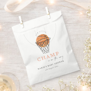 Niedlicher Rust unsere kleine Lampe Basketball Bab Geschenktütchen