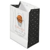 Niedlicher Rust unsere kleine Lampe Basketball Bab Mittlere Geschenktüte (Vorderseite Schrägansicht)
