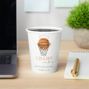 Niedlicher Rust unsere kleine Lampe Basketball Bab Pappbecher
