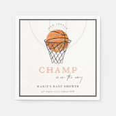 Niedlicher Rust unsere kleine Lampe Basketball Bab Serviette (Vorderseite)