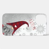 Niedlicher Rustikaler Shiny Snowy Frohe Weihnachts Case-Mate iPhone Hülle (Rückseite (Horizontal))