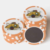 Niedlicher RV Vintag Teardrop Camper Trailer Pokerchips (Stapel)