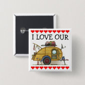 Niedlicher RV Vintager Button (Vorne & Hinten)