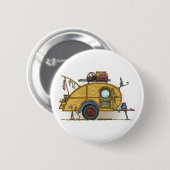 Niedlicher RV Vintager Button (Vorne & Hinten)