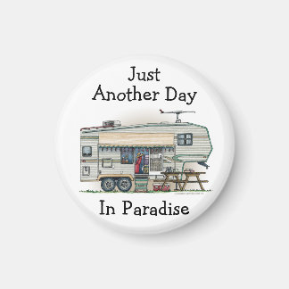 Niedlicher RV Vintager Camper Magnet