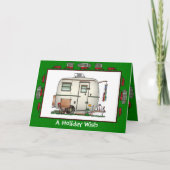 Niedlicher RV-Vintager Feiertagskarte (Vorderseite)