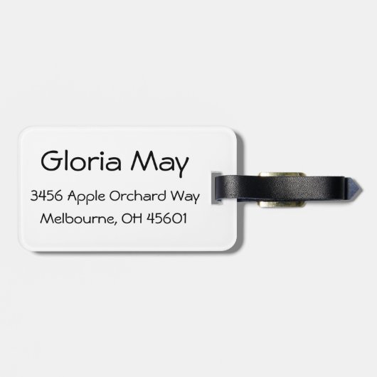 Niedlicher RV Vintager Gepäckanhänger (Rückseite horizontal)