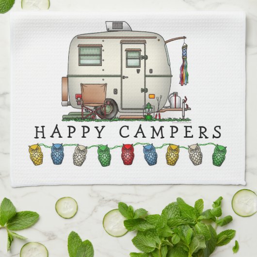 Niedlicher RV-Vintager Geschirrtuch (Gefaltet)