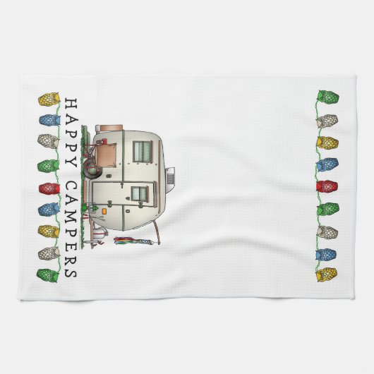 Niedlicher RV-Vintager Geschirrtuch (Horizontal)