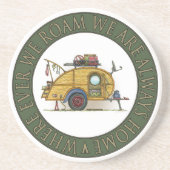 Niedlicher RV Vintager Getränkeuntersetzer (Vorne)