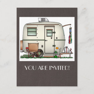 wohnwagen einladungen zazzle de