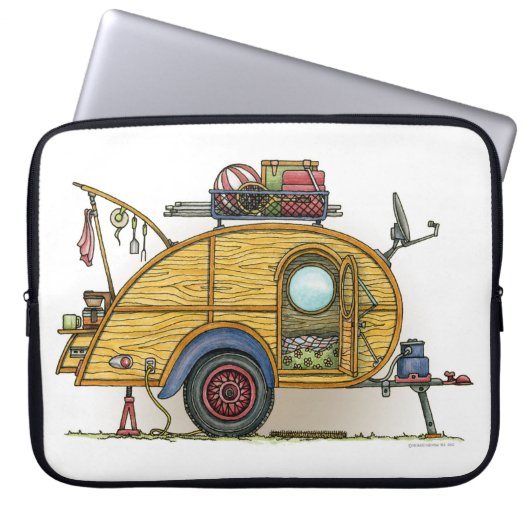 Niedlicher RV Vintager Laptopschutzhülle (Vorderseite)