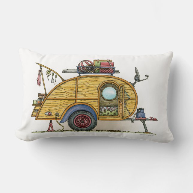 Niedlicher RV Vintager Lendenkissen (Vorderseite)