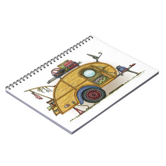 Niedlicher RV Vintager Notizblock (Linke Seite)