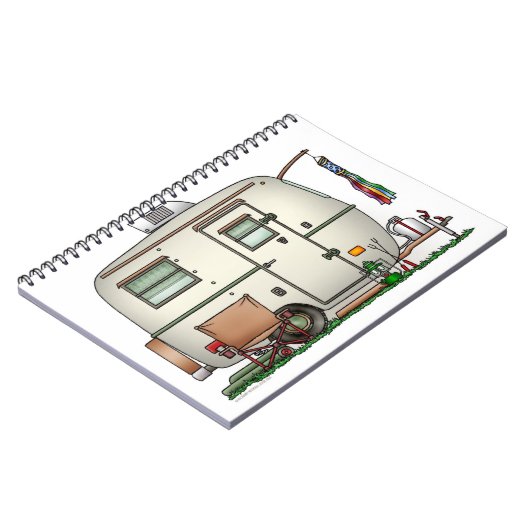 Niedlicher RV-Vintager Notizblock (Linke Seite)