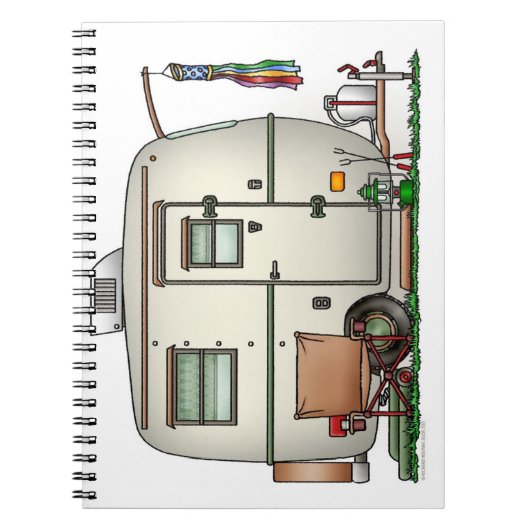 Niedlicher RV-Vintager Notizblock (Vorderseite)