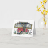 Niedlicher RV-Vintager Popupcamper Trailer Karte (Gelbe Blume)