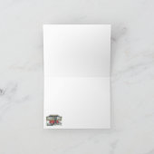 Niedlicher RV-Vintager Popupcamper Trailer Karte (Innenseite)