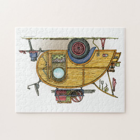 Niedlicher RV Vintager Puzzle (Horizontal)