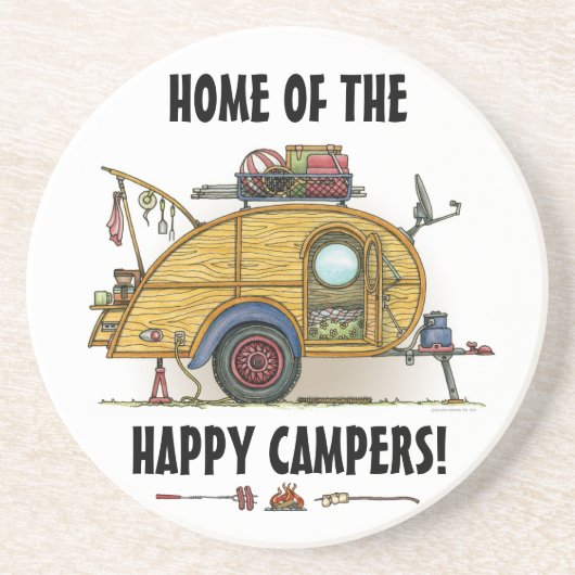 Niedlicher RV Vintager Untersetzer (Vorne)