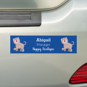 Niedlicher Säbeltoothy Tiger Smilodon Cartoon Autoaufkleber (Auf Auto)