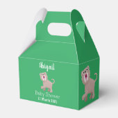 Niedlicher Säbeltoothy Tiger Smilodon Cartoon Geschenkschachtel (Rückseite)