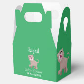 Niedlicher Säbeltoothy Tiger Smilodon Cartoon Geschenkschachtel (Geöffnet)