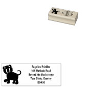 Niedlicher Säbeltoothy Tiger Smilodon Cartoon Gummistempel (Stempel)