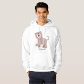 Niedlicher Säbeltoothy Tiger Smilodon Cartoon Hoodie (Vorne ganz)