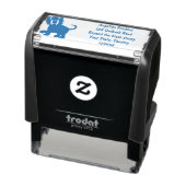 Niedlicher Säbeltoothy Tiger Smilodon Cartoon Permastempel (Produkt)