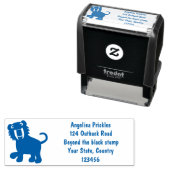 Niedlicher Säbeltoothy Tiger Smilodon Cartoon Permastempel (Beispiel)