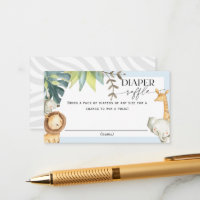 Niedlicher Safari Baby Duschdiaper Gewinnspiele Lo