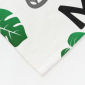 Niedlicher Safari Cartoon Jungle Mustername Fleecedecke (Ecke)