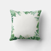 Niedlicher Safari Jungle Tiere Grüne Kissen (Rückseite)