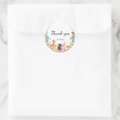 Niedlicher Safarizoo Runder Aufkleber (Tasche)