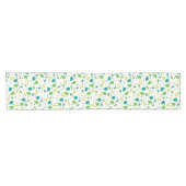 Niedlicher Saint Patrick's Day Green Balloons Fahn Kurzer Tischläufer (Horizontal)