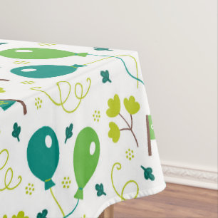 Niedlicher Saint Patrick's Day Green Balloons Fahn Tischdecke