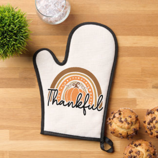 Niedlicher saisonaler Fall Boho Pumpkin dankbar Ofenhandschuh