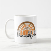 Niedlicher saisonaler Fall Boho Pumpkin Dankbarkei Kaffeetasse (Links)