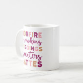 Niedlicher Saisonfall Bonfire Sweaters Pumpkins La Kaffeetasse (Vorderseite Links)