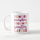 Niedlicher Saisonfall Bonfire Sweaters Pumpkins La Kaffeetasse (Links)