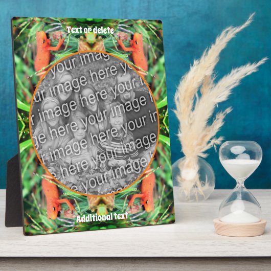 Niedlicher Salamander Personalisiert Erstellen Sie Fotoplatte (Seite)