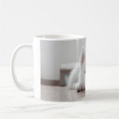 Niedlicher Samoyedwelpe Kaffeetasse (Links)