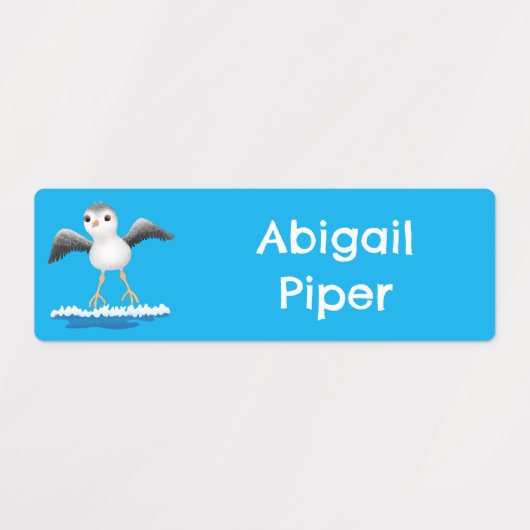 Niedlicher Sandpit-Cartoon personalisiert Etiketten (Design 1)