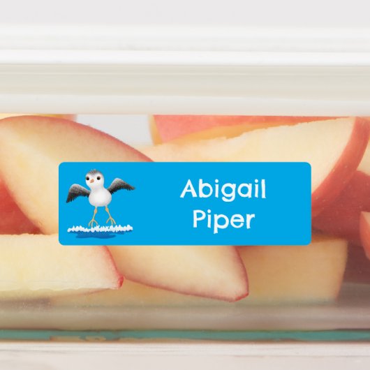 Niedlicher Sandpit-Cartoon personalisiert Etiketten (Befestigt)