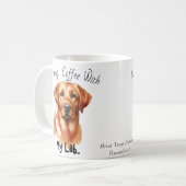 Niedlicher Sandy BROWNS Kaffee mit meinem Labrador Kaffeetasse (Vorderseite Links)