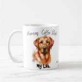 Niedlicher Sandy BROWNS Kaffee mit meinem Labrador Kaffeetasse (Links)