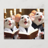 Niedlicher Sänger-Mäuse-Chor